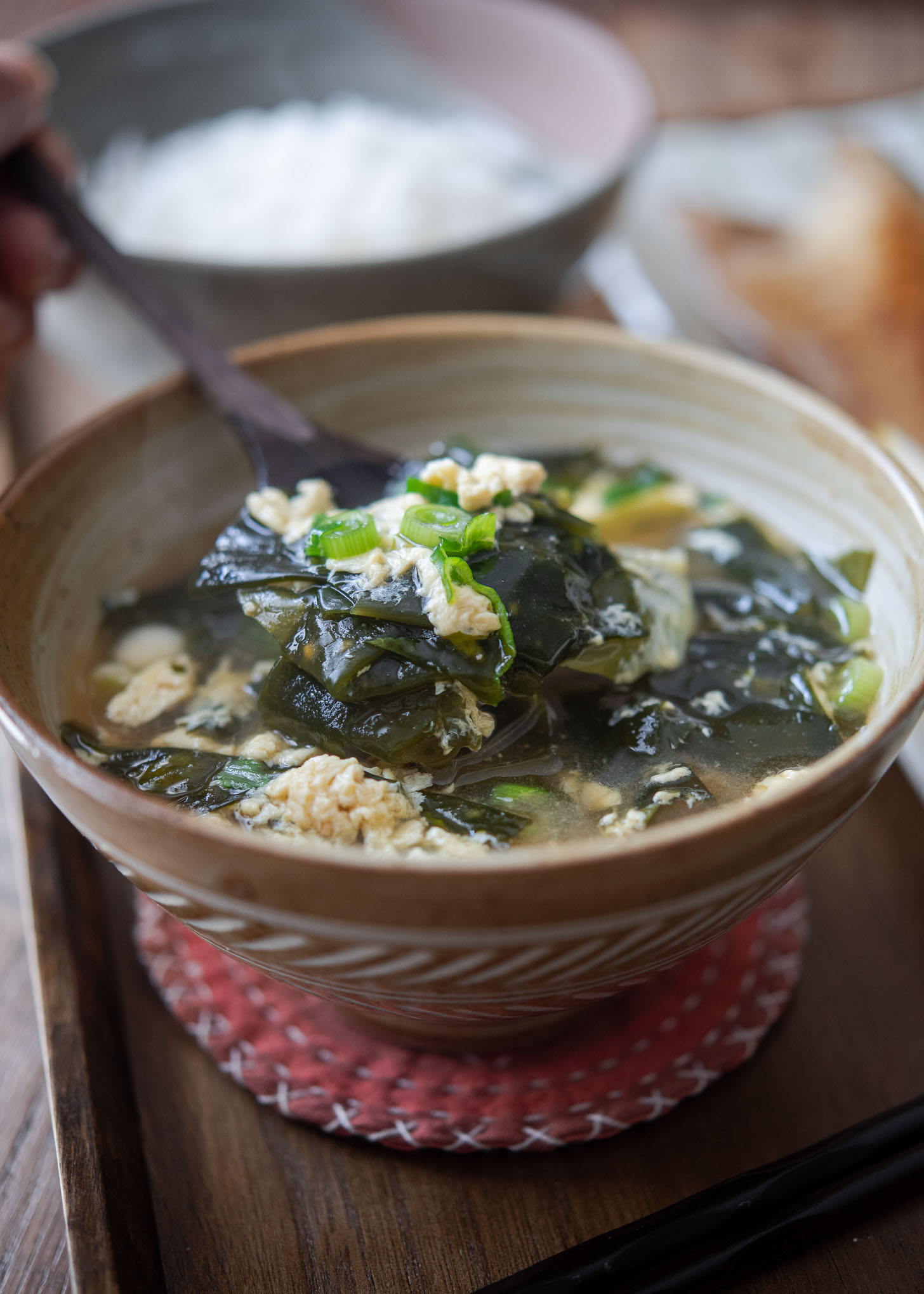 Korean seaweed egg drop soup is a perfect breakfast soup to serve in no time.