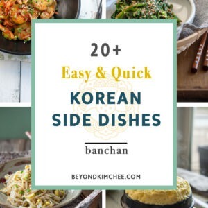 Easy and quick Korean side dishes
