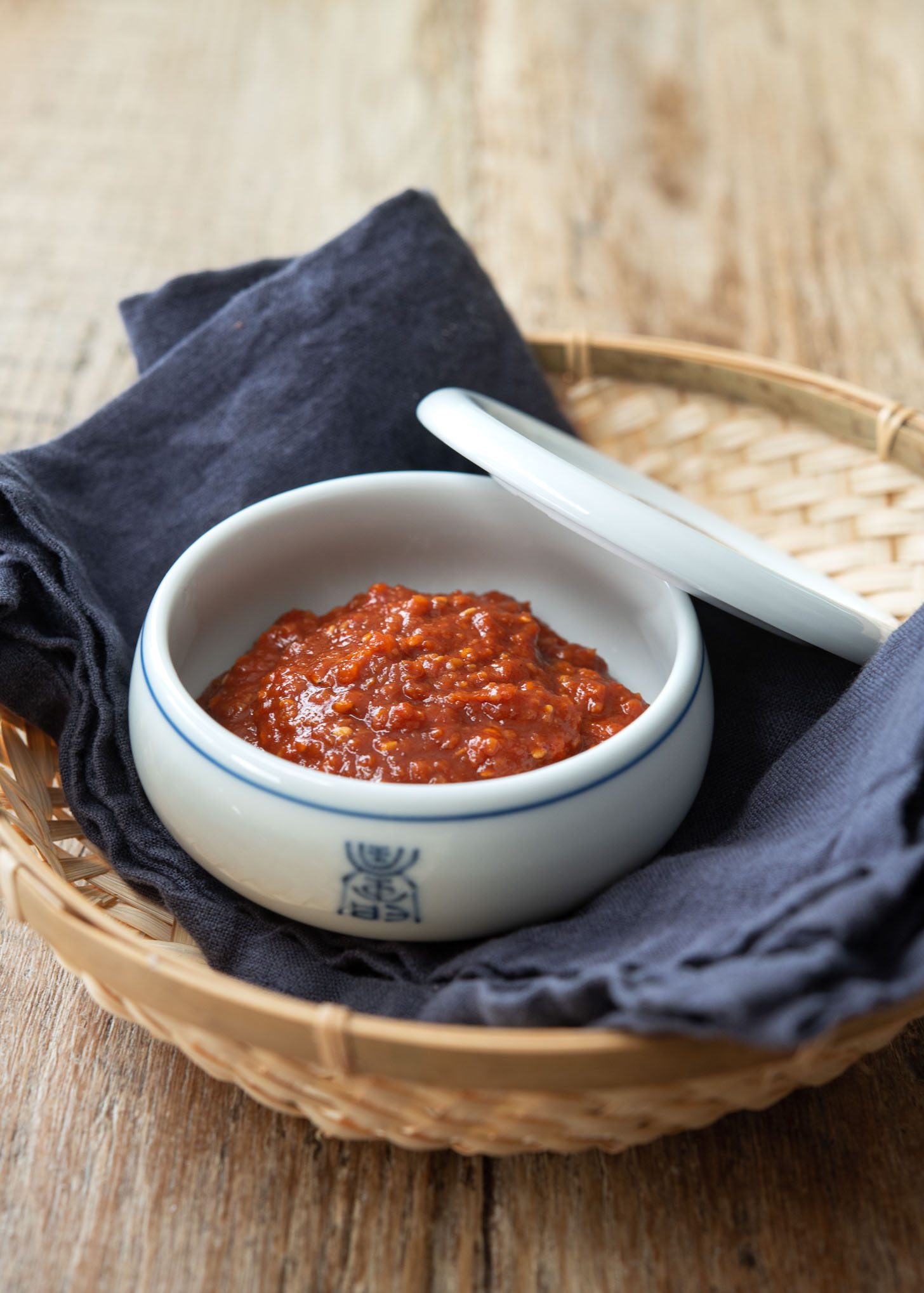 Homemade ssamjang in a small bowl.