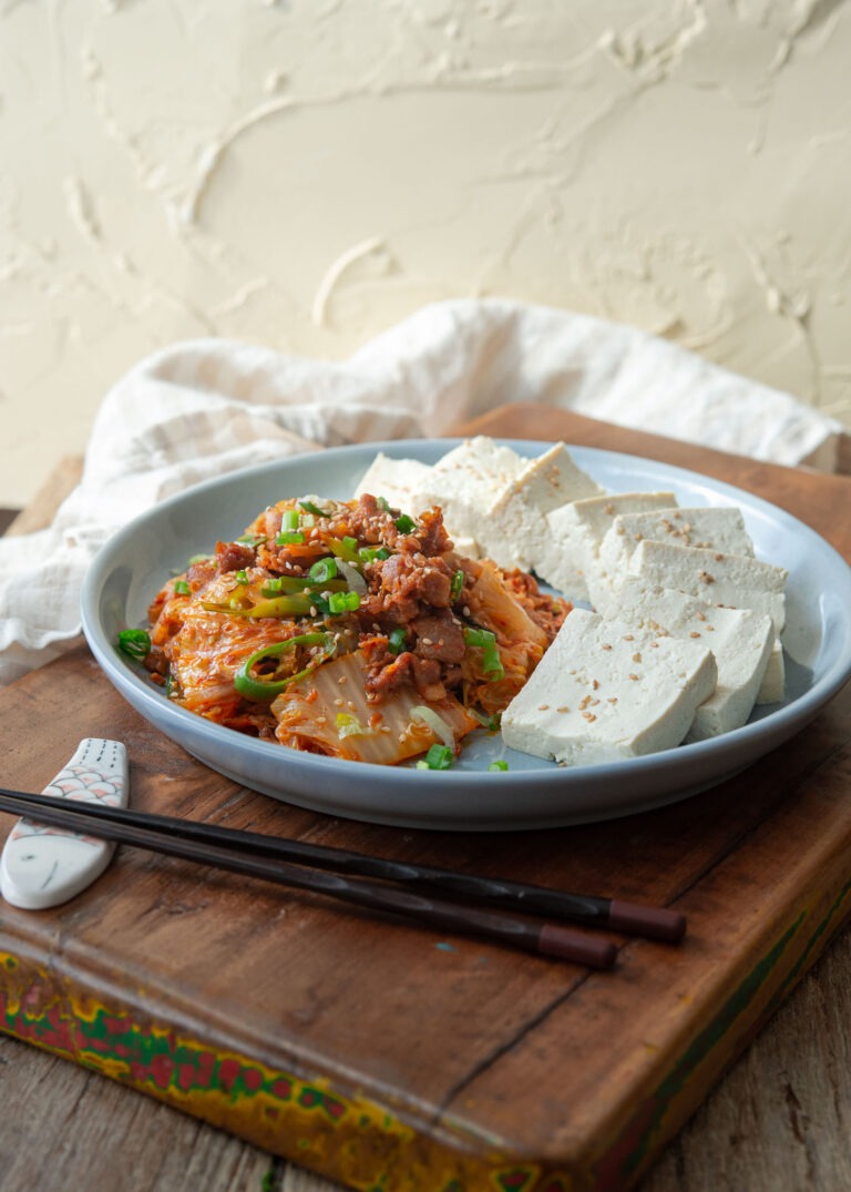 Quick Dubu Kimchi (Tofu with Kimchi and Pork) Beyond Kimchee