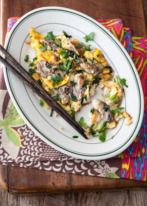Easy Oyster Omelette Recipe Beyond Kimchee