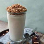 Jolly pong shake (cereal milkshake) made with Korean puffed wheat cereal.