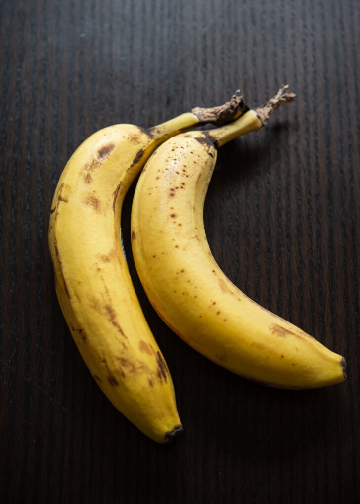 Well ripen banana for making banana milk recipe