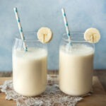 Fresh homemade Korean banana milk made with 3 ingredients.