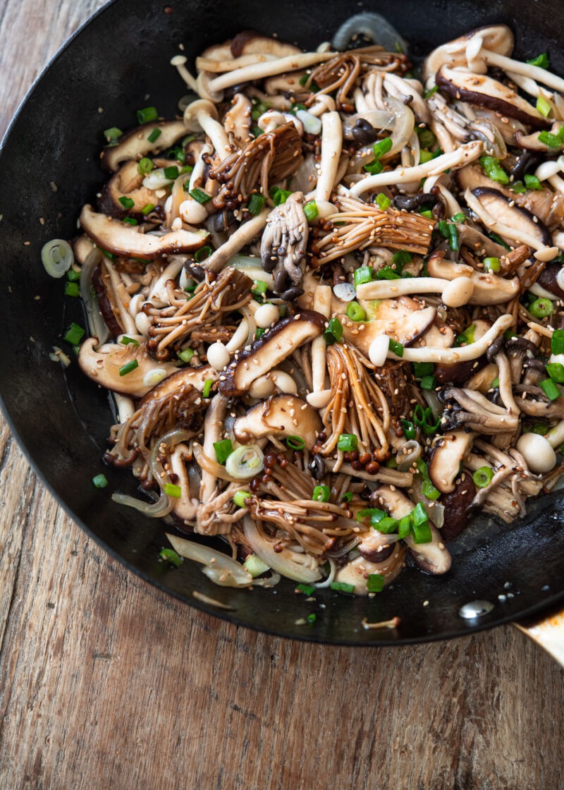 Healthy Mushroom StirFry Beyond Kimchee