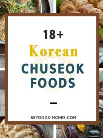 Korean Chuseok food recipes collected as a roundup.