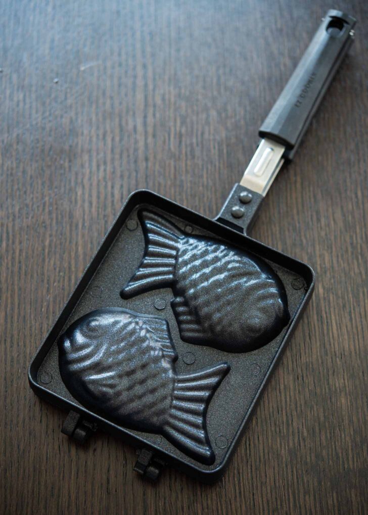 Fish shaped mold to make Korean Taiyaki snack.