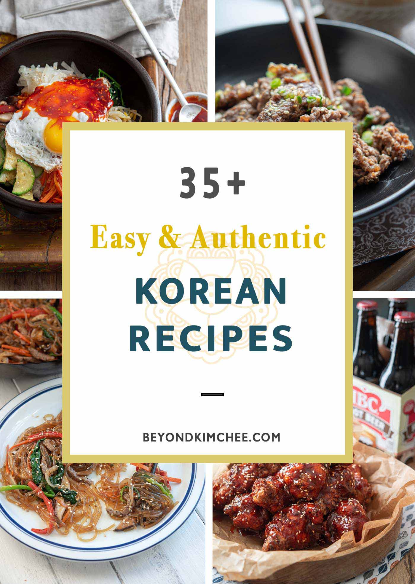 35 best Korean food recipes collected as a roundup.