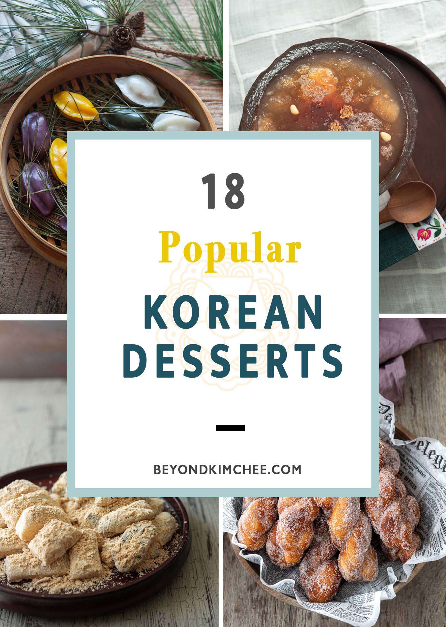 A recipe roundup for Korean desserts and sweets.