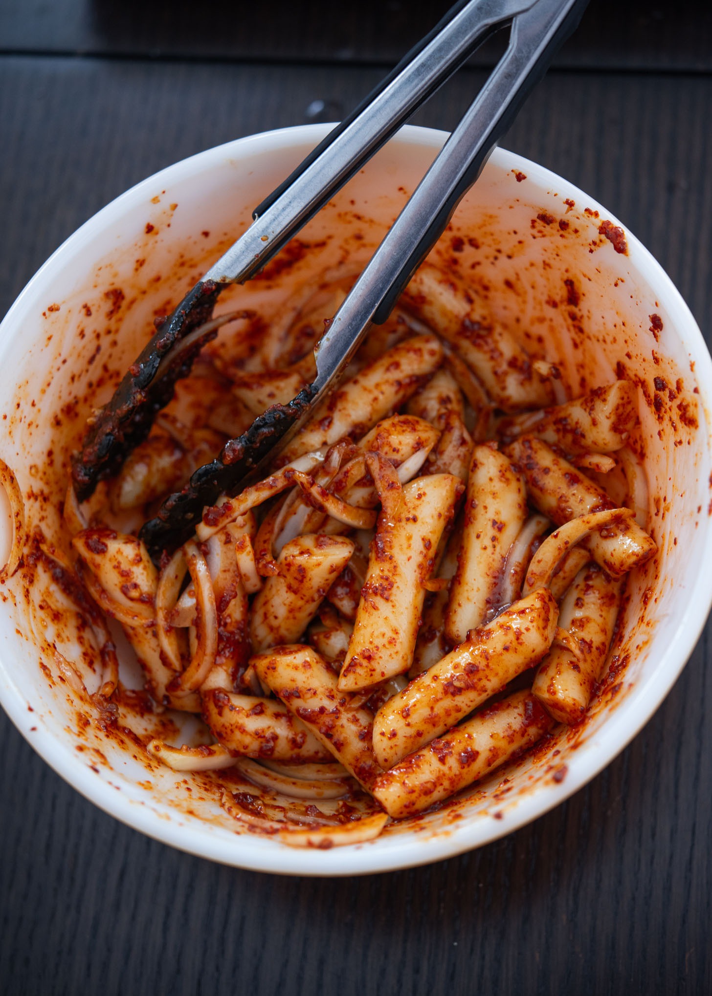 Pan Fried Rice Cakes (Gireum Tteokbokki) Beyond Kimchee