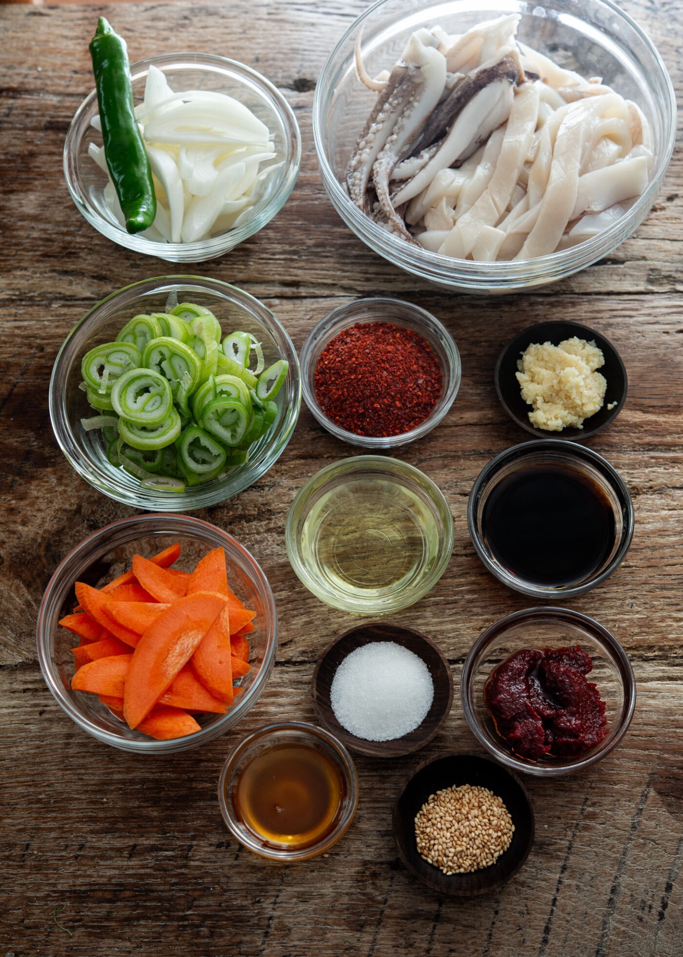 Ojingeo Bokkeum (Spicy Korean Squid Stir-Fry) - Beyond Kimchee