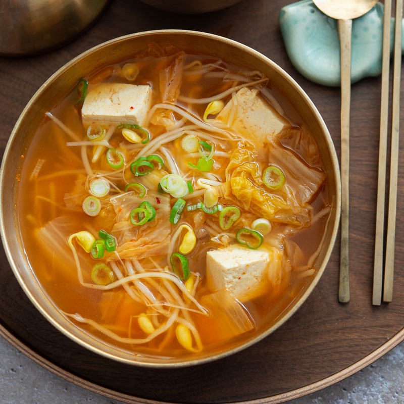 Korean kongnamul guk soybean sprout soup