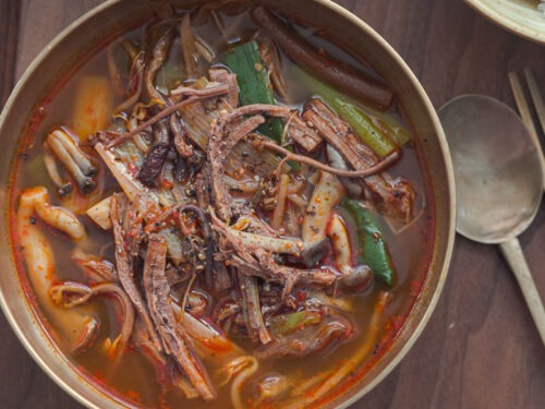 Yukgaejang (Spicy Beef Soup)
