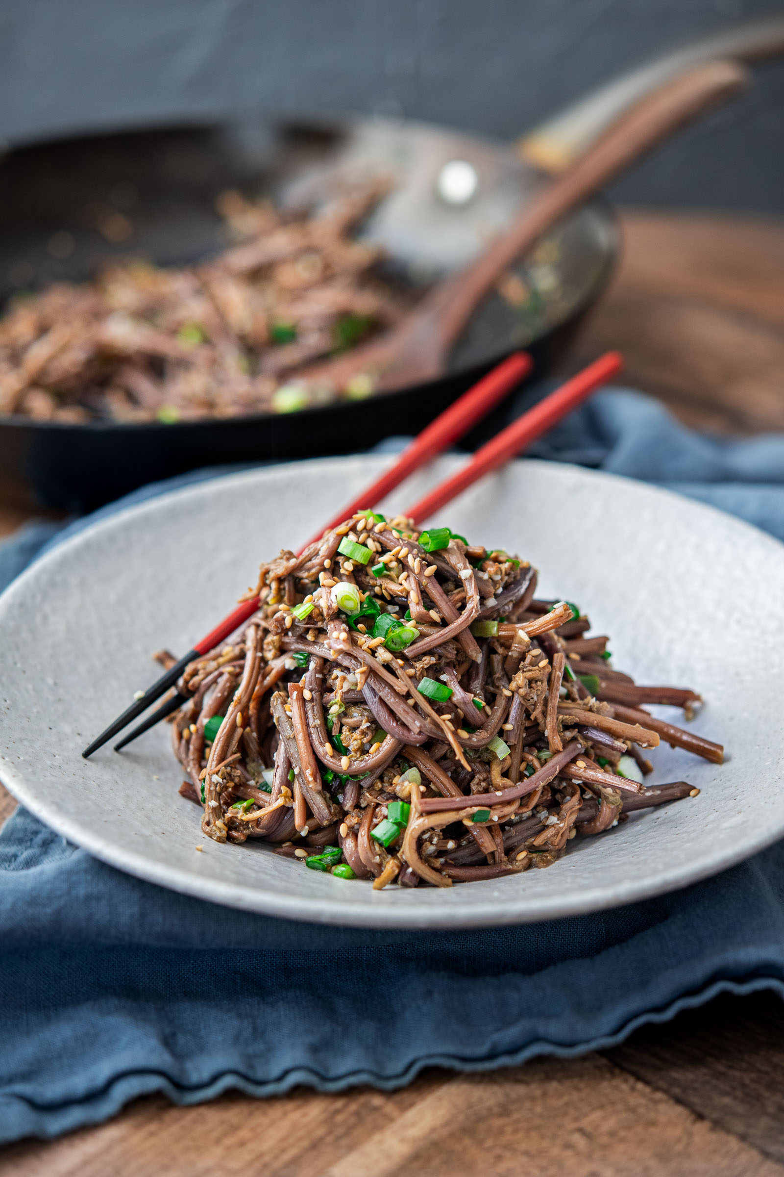 Gosari Namul (Tender Korean Fernbrake Side Dish)