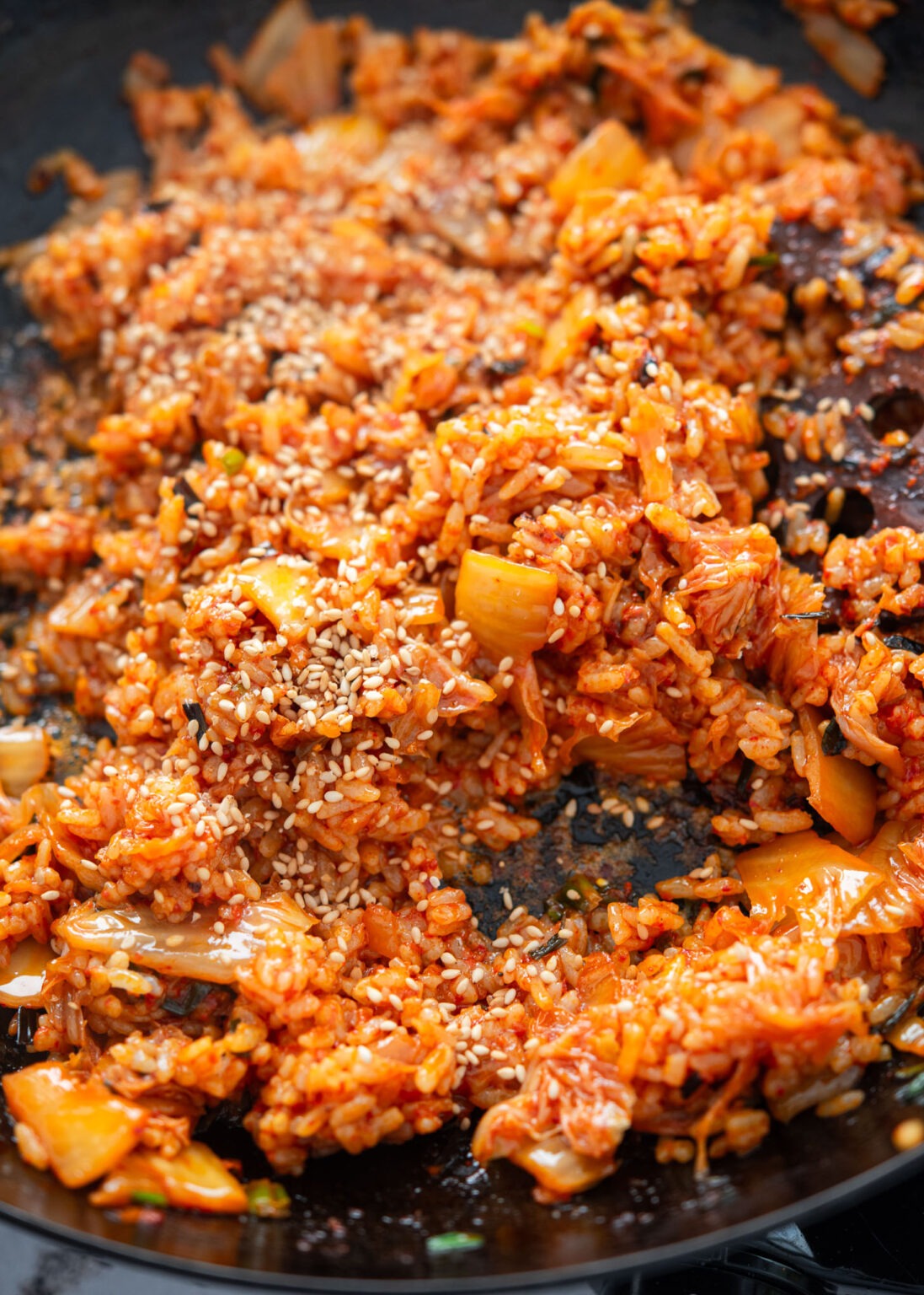 Kimichi Friend Rice Kimchi Fried Rice (Kimchi Bokkeumbap) with Crispy Rice & Egg - Beyond ...