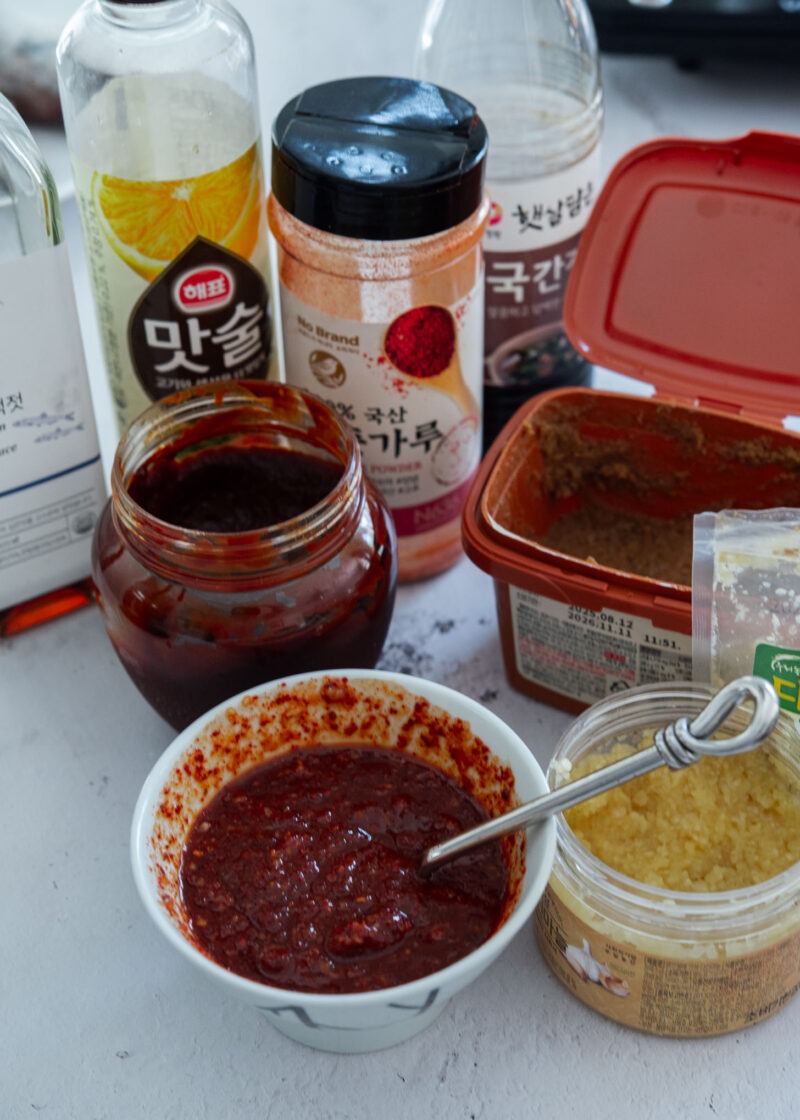 Spicy seasoning paste for Korean fish stew