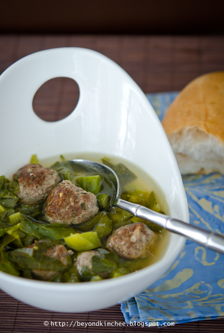 Kale Meatball Soup