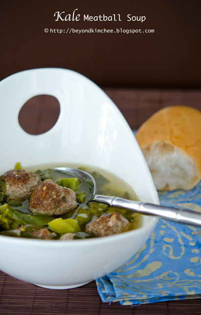 Kale Meatball Soup