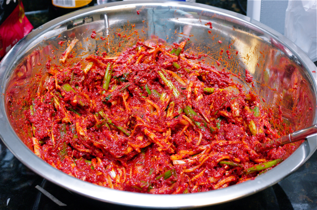 Kimchi filling
